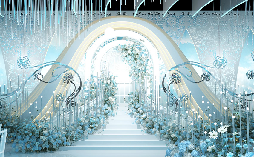 平原釡香烙馍村水晶厅效果展示